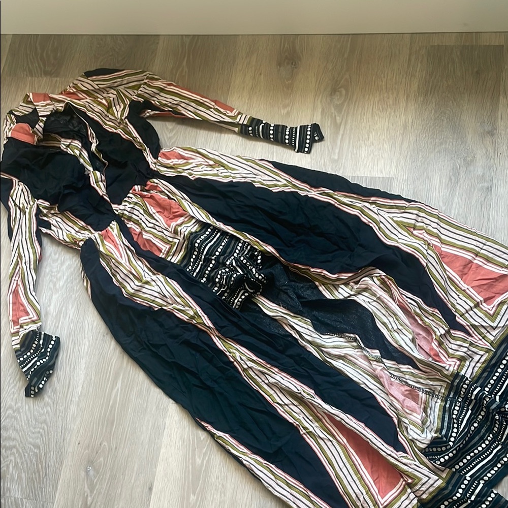 Striped Multicolor Maxi Dress